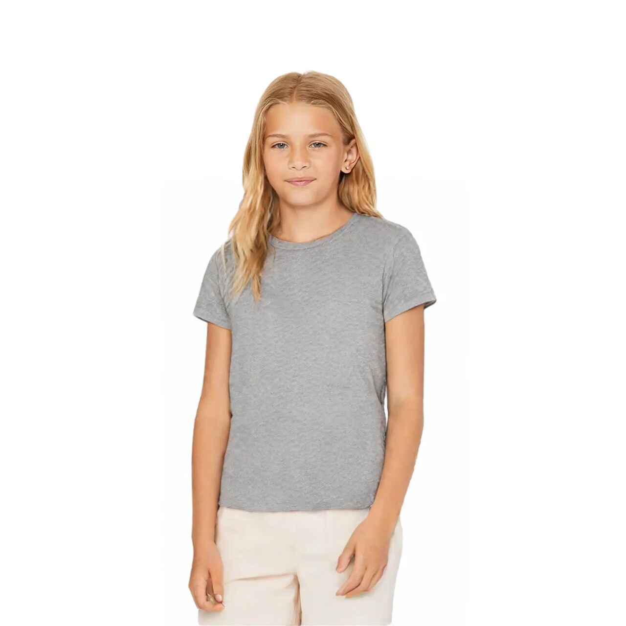 BELLA + CANVAS Youth Triblend Soft Blend Retail Fit Unisex Kids Casual Everyday T-Shirt